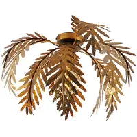 QAZQA Vintage taklampa guld 45 cm rund - Botanica