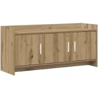 vidaXL TV-skåp 102 x 33 x 47 cm Artisan-ek Konstruerat trä