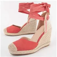 Montevita Alpargata De Cuña Para Mujer. Balenci8 102980 40 orange