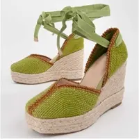 Montevita Wedge Espadrille Balenci12 Grön