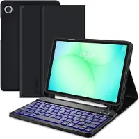 Tech-Protect Samsung Galaxy Tab A9+/A11+ SmartCase Pen Bluetooth tangentbordsfodral - Svart