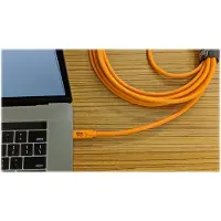 Tether Tools USB-kabel USB 2.0 USB-C-kontakt, USB-Micro-B-kontakt 4.60 m Orange Skärmad CUC2515-ORG
