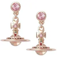 Vivienne Westwood 3D Rund Kul Logotyp Mässing Örhängen Damörhängen Roséguld 62020032G002ROSEGULD Box