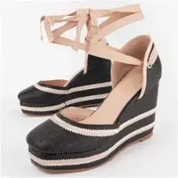 Montevita Wedge Espadrille Balenci11 Svart