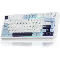 Aula F75 trådlöst gamingtangentbord White Reaper Switch, RGB-belysning, EN/RU layout