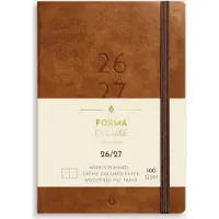 Mayland-Burde A/S Studie A6 Forma Deluxe ugekalender tværf. brun kunstskind 2026/2027