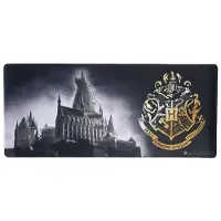 Stor Svartvit Hogwarts-matta Och Sköld 35x80 Cm