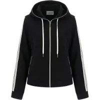 GUESS Sweatjacka svart / vit