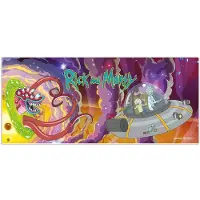 Pyramid Rick and Morty: (Spaceship) Desk Mat