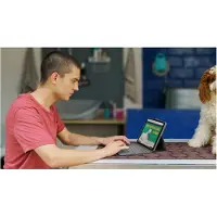Logitech Combo Touch - Tangentbord och foliefodral - med pekdyna - bakgrundsbelyst - Apple Smart connector - QWERTY - italiensk - oxford-grå - för Apple 10.9-inch iPad (10:e generation)