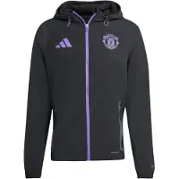 Adidas Aeroready Manchester United Tiro 25 Competition Vis Tech Rese Fukttransporterande Slim Fit Jacka med Dragkedja Långärmad Herrjackor JV5351 M