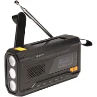 Denver Nödradio SCD-2033 DAB+, FM Batteri-laddningsfunktion, Handvev, uppladdningsbart, Powerbank-funktion Svart