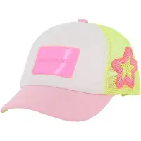 Billieblush Keps - Näsgatan/Vit/Gul - - 52 cm - Keps