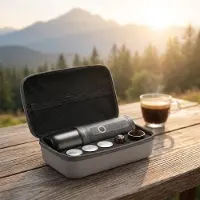 OutIn Nano Bærbar Espressomaskine + Taske – Grå