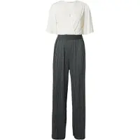 About You Jumpsuit mörkgrön / vit