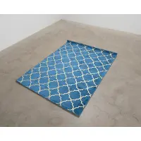 Beliani Yelki rug 160 x 230 cm blå