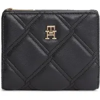 Tommy Hilfiger Plånbok 'Quilted TH Monogram Bifold' guld / svart