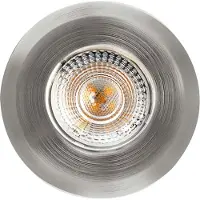 Heitronic 500668 DL7202 LED-inbyggnadsbelysning LED LED fast installerad 5 W Nickel