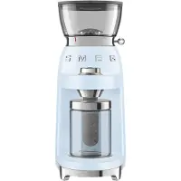 Smeg 50''s Style Kaffekvarn CGF03PBEU Pastellblå, Kaffekvarn, 240 g, Konisk malning, Rostfritt stål, Blå, Pastel blue