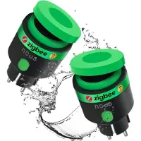 NOUS A6Z utomhus ZigBee-anslutning 2-pack 3840W/16A mätning ZigBee 3.0 (A6Z (2PCS))