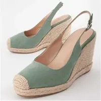 Montevita Wedge Espadrille Balenci7 Grön