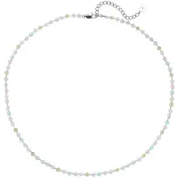 Hey Happiness Halsband 'Pastel Glow' blå / guld / pastellrosa / silver