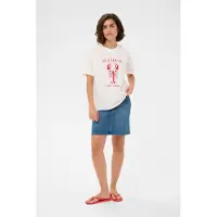 Kaffe T-shirt 'KAAnnemette' vit / naturvit