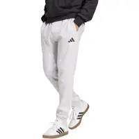 Adidas Sportbyxa 'Essentials Feelcozy' ljusgrå / svart