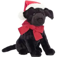 Jellycat Gosedjur - 22x15 cm - Vintervärmare Pippa Black Labrado - - One Size - Gosedjur