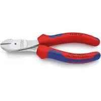 Knipex 74 05 160, Avbitartång, Kromvanadinstål, Plast, Blå, Röd, 160 mm, 209 g