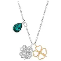 Swarovski Lycklig Fyraklöver Hänge Halsband Dam halsband Platina 5139471 Box (Random Color)