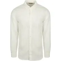 Scotch & Soda Linne Skjorta Vit Beige Off-White Storlek