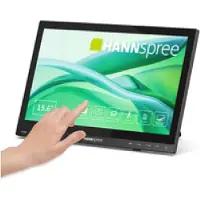 Hannspree HT165HPB - LED-skärm - 15.6 - pekskärm - 1920 x 1080 Full HD (1080p) @ 60 Hz - IPS - 250 cd/m² - 800:1 - 15 ms - HDMI, VGA - högtalare