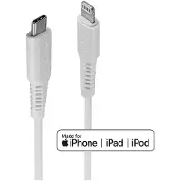 Lindy USB-kabel USB 2.0 Apple Lightning kontakt , USB-C-kontakt 0.50 m Vit 31315