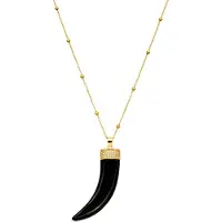 Luxenter Halsband Arhew 18k guldplätering svart
