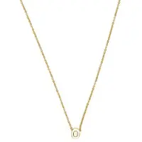 Luxenter halsband med 18 karats gult guldplätering - Alfabet gyllene