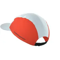 Compressport - Trail running kläder - 5 Panel Cap Star White/Blue-Green för Unisex - Vit
