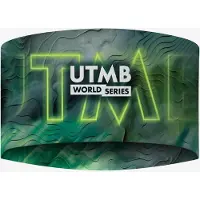 Buff - Trail running kläder - CoolNet UV Wide Headband UTMB 2026 Multi för Unisex - Grön