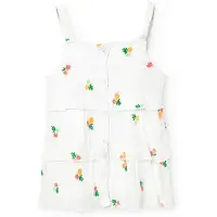 Boboli Bambula Floral Ärmlös Skjorta