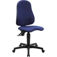 Topstar kontorsstol Ortho Point PO90G26 tyg blått, stativ svart (PO90G26)