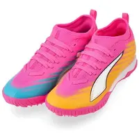 Puma Ultra 6 Match Mid + TT Showtime - Rosa/White/Orange/Blå/Svart Barn - Turf (TF), storlek 38½