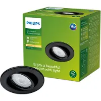 Philips 8720169266858 Fresco LED-inbyggnadsbelysning GU10 4.6 W Svart