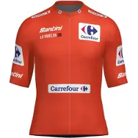 Santini La Vuelta Red 2026 Korta ärmar Cykeltröja