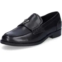 GUESS för kvinnor. FLTBSOLEA14 Loafers i läder Beliso svart (40), Hud, Karta, Ingen, Casual, Klassisk