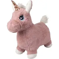 Krea - Hop And Bounce Plush Unicorn, Rose Col.