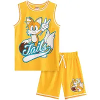 Sonic The Hedgehog Pojkar Tails Basketbollkit 10-11 gul