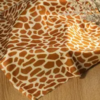 Walk Vogue 100x150 cm Leopard och tigerrandigt tyg Kort plysch djurtyg för DIY Doll Make Kläder Cosplay Handgjord docksömnad 100x150cm