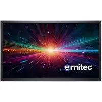 Ernitec - LED-skärm - 22 - pekskärm - 1920 x 1080 Full HD (1080p) - 350 cd/m² - 1000:1 - 5 ms - HDMI, VGA - högtalare - svart