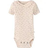 Lil´ Atelier Lil' Atelier Body k/ä - Rib - NbfHulla - Coconut Mjölk - - 74 - Body K/Ä