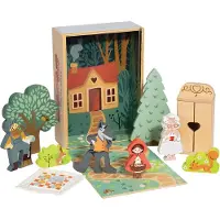 Tender Leaf Toys Träleksaker - 14 Delar - Liten Rödluvan - 14 Delar - - One Size - Leksaker